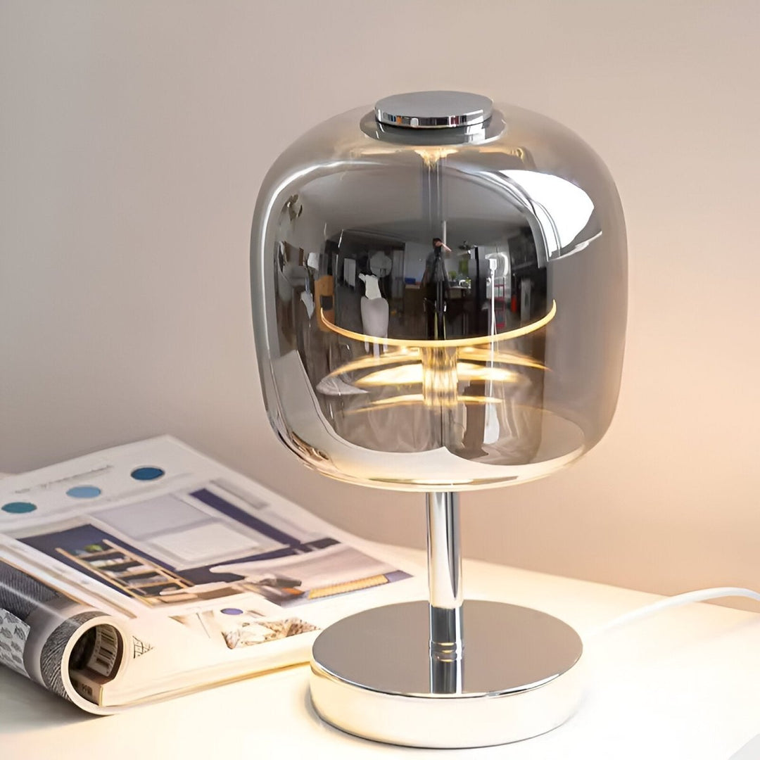 Ambient Smoked Glass Table Lamp 5