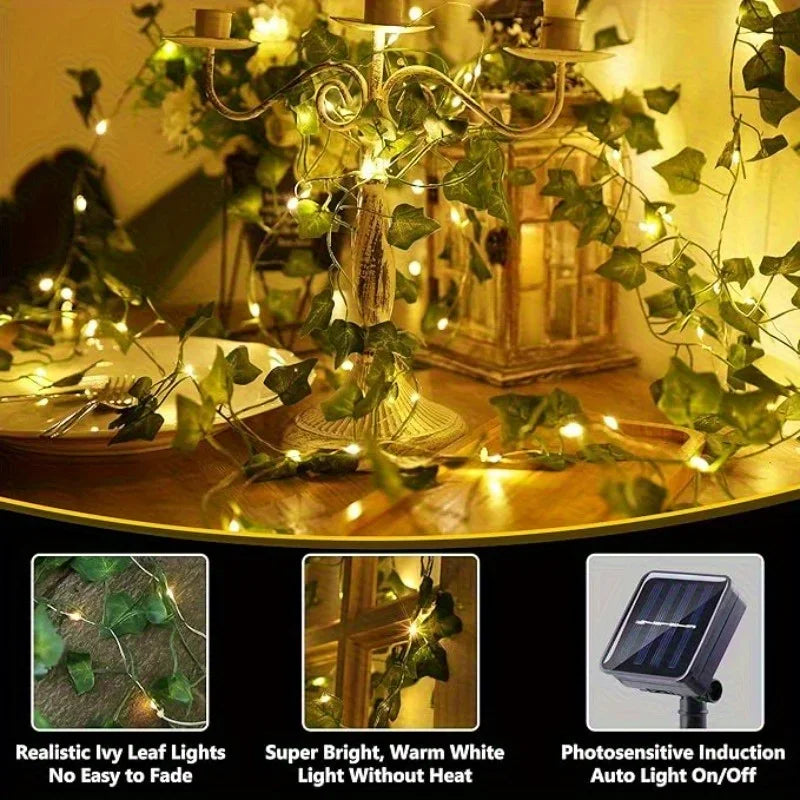 Ambient Solar Ivy Fairy Lights 5