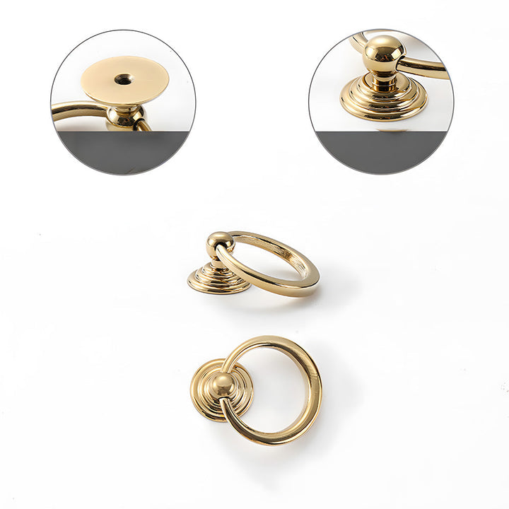 Art Deco Solid Brass Cabinet Knobs and Pulls