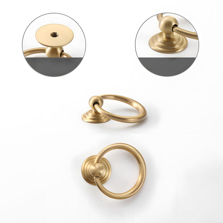 Art Deco Solid Brass Cabinet Knobs and Pulls