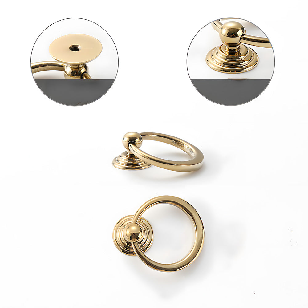 Art Deco Solid Brass Cabinet Knobs and Pulls