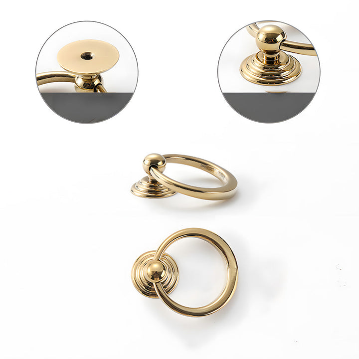 Art Deco Solid Brass Cabinet Knobs and Pulls