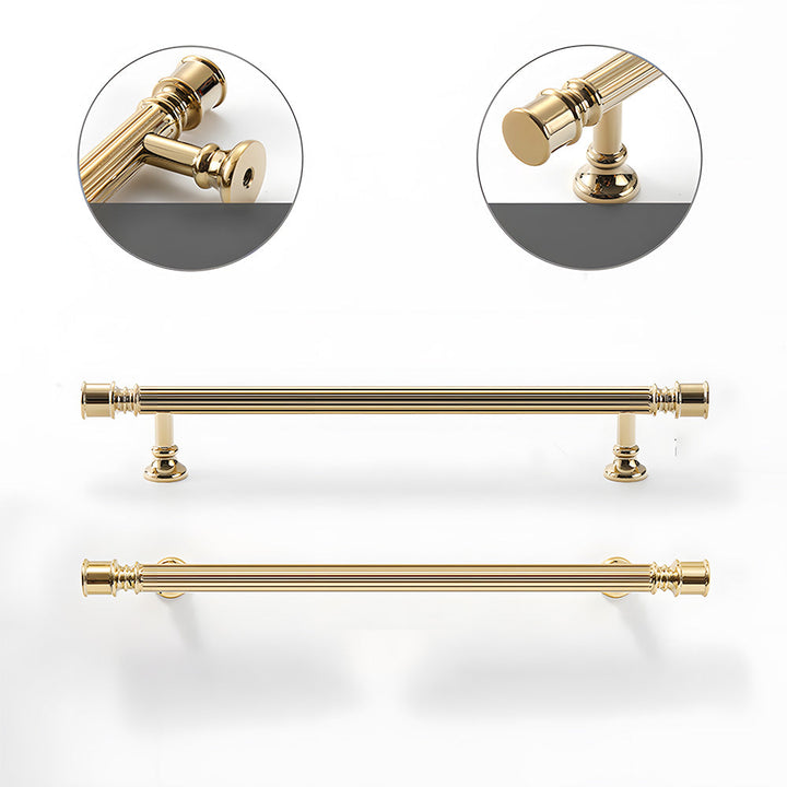 Art Deco Solid Brass Cabinet Knobs and Pulls