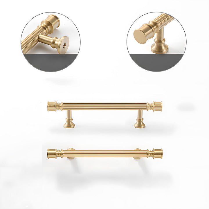 Art Deco Solid Brass Cabinet Knobs and Pulls