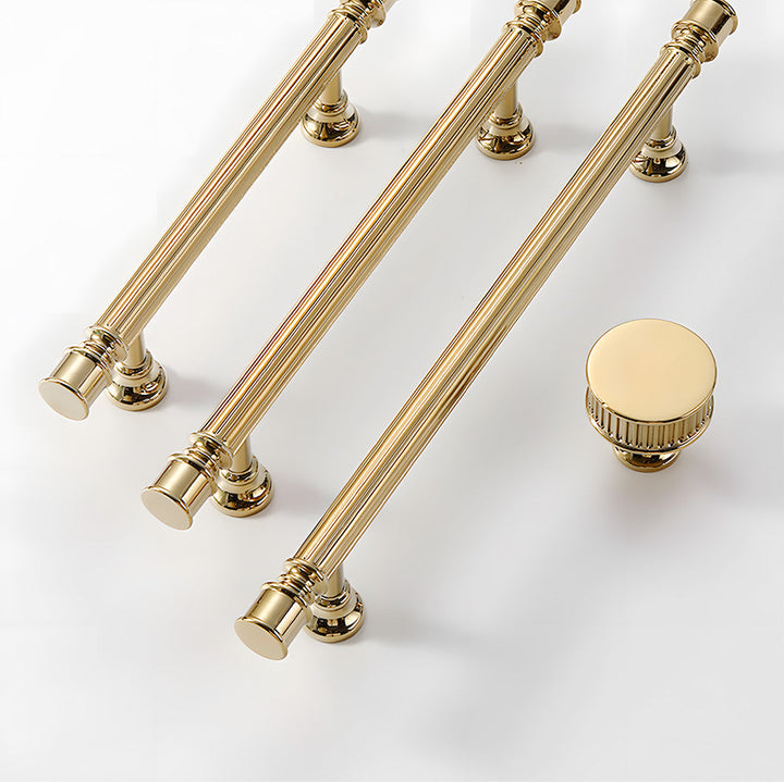 Art Deco Solid Brass Cabinet Knobs and Pulls