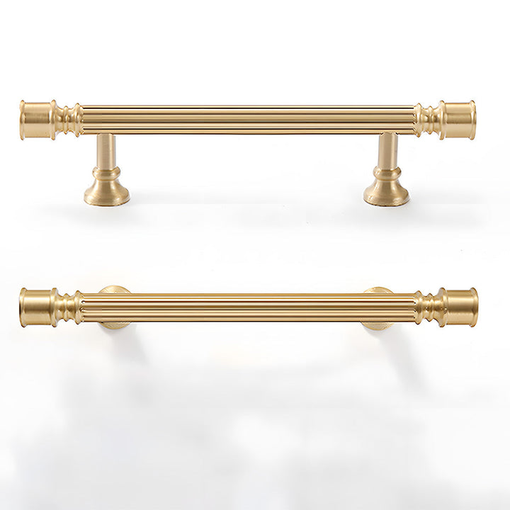 Art Deco Solid Brass Cabinet Knobs and Pulls