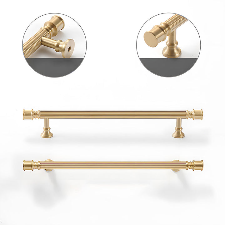 Art Deco Solid Brass Cabinet Knobs and Pulls