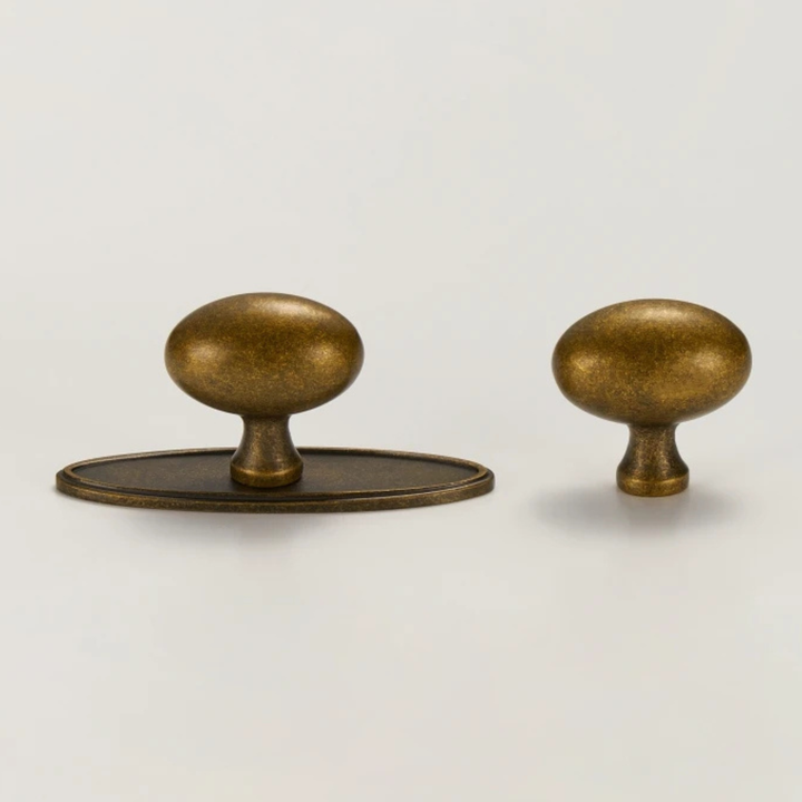 Antique Brass Cabinet Knob 1