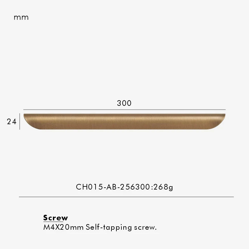 Curved Folded-Edge Cabinet Pull