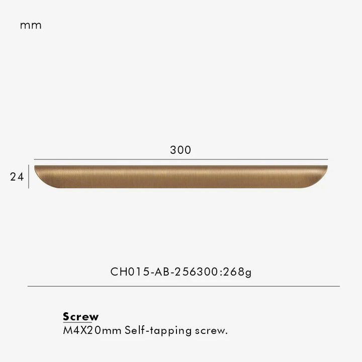 Curved Folded-Edge Cabinet Pull