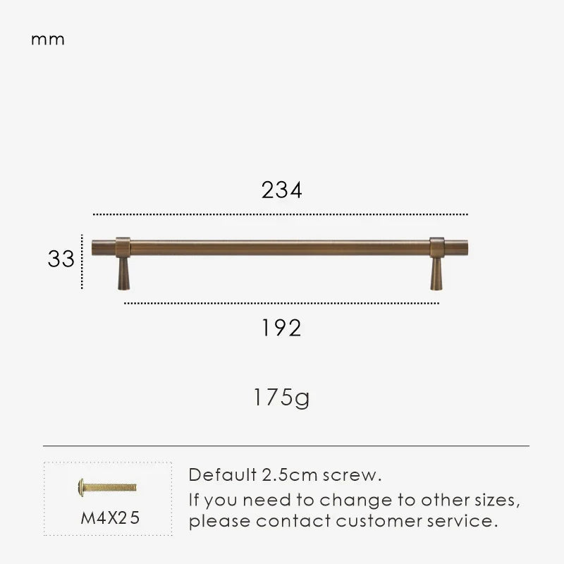 Solid Brass Stepped Ring Cabinet Pull