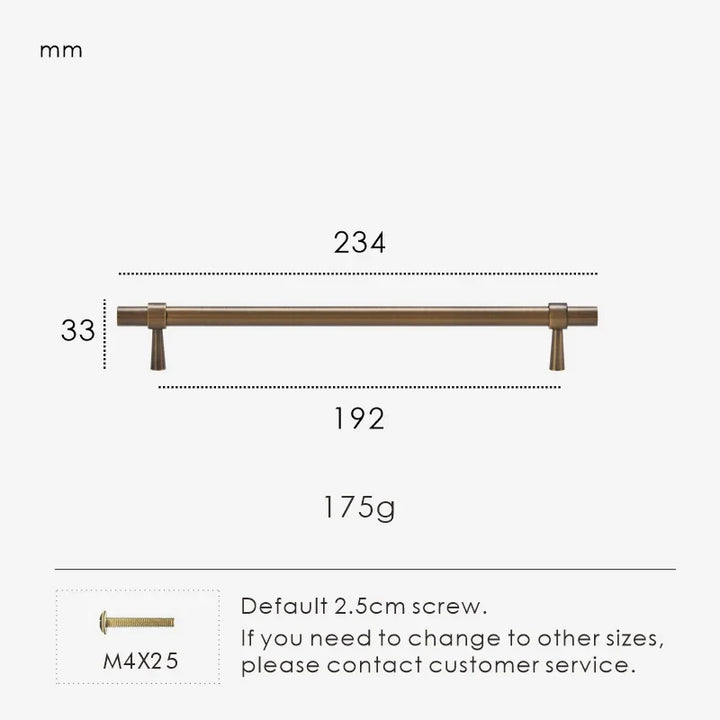 Solid Brass Stepped Ring Cabinet Pull