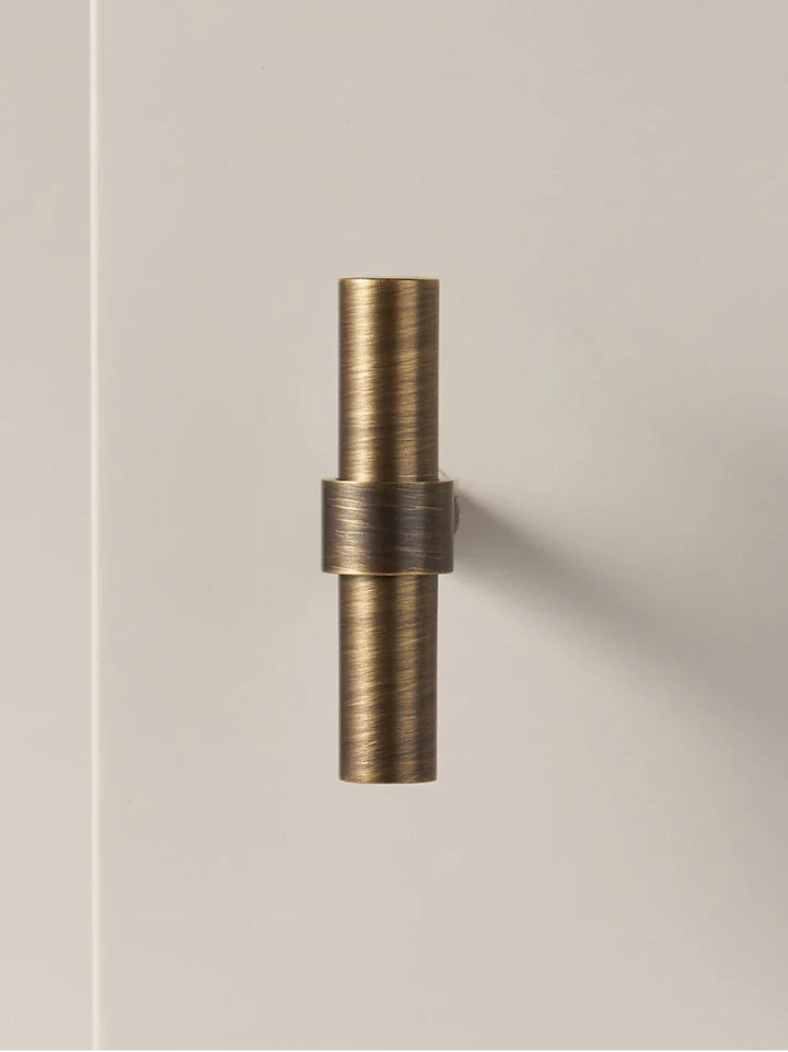 Solid Brass Stepped Ring Cabinet Pull
