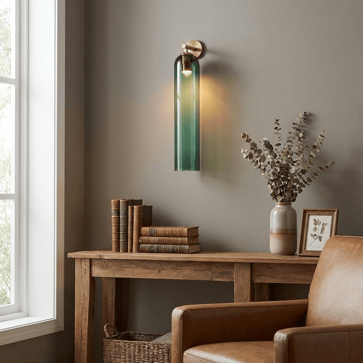 Iron & Glass Downlight Sconce