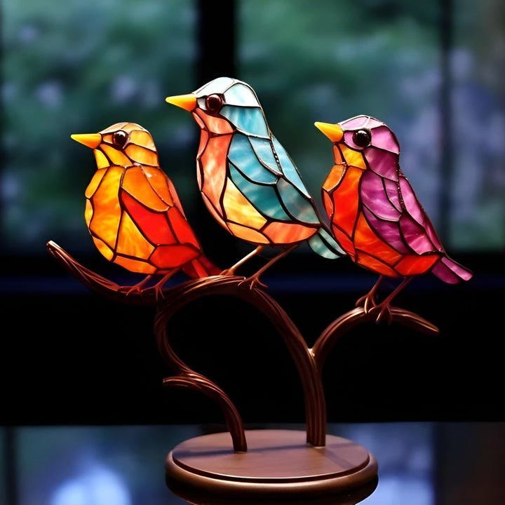 Artisan Acrylic Bird Sculpture 3