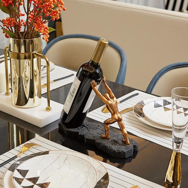 Artisan Bronze Wine Holder 1