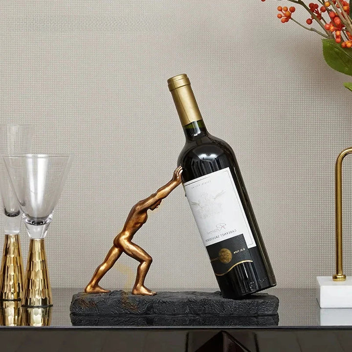 Artisan Bronze Wine Holder 2