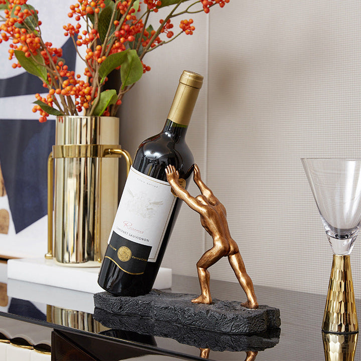 Artisan Bronze Wine Holder 3