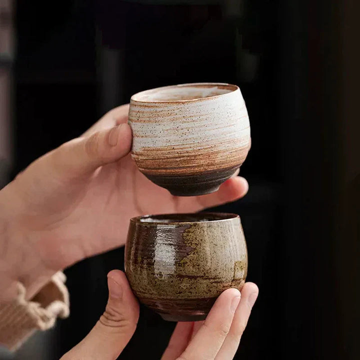 Artisan Ceramic Espresso Cups Set 1