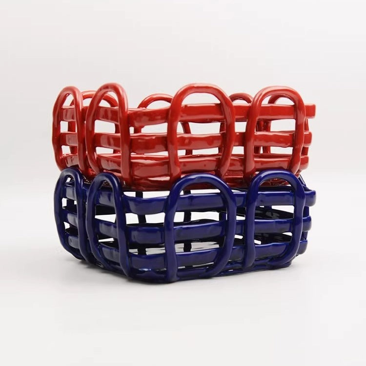 Artisan Ceramic Fruit Basket 3