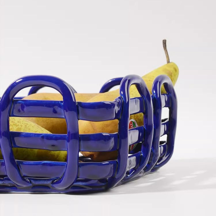 Artisan Ceramic Fruit Basket 5