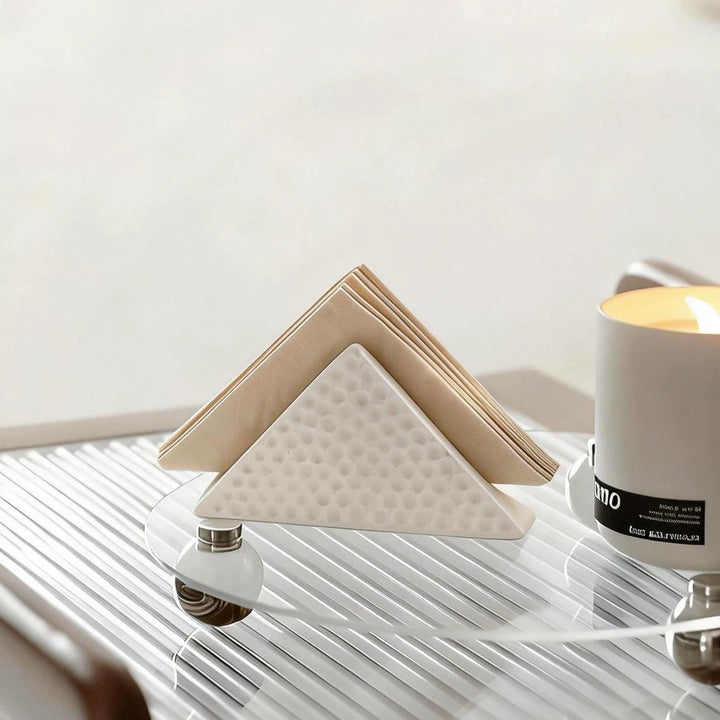 Artisan Ceramic Napkin Holder 0