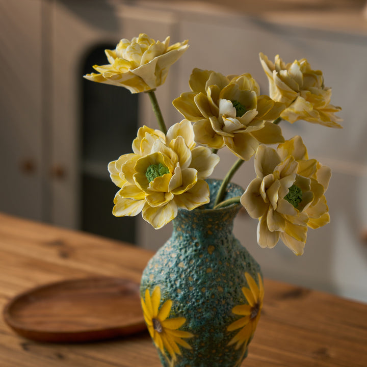 Artisan Ceramic Peony Diffuser Set 2