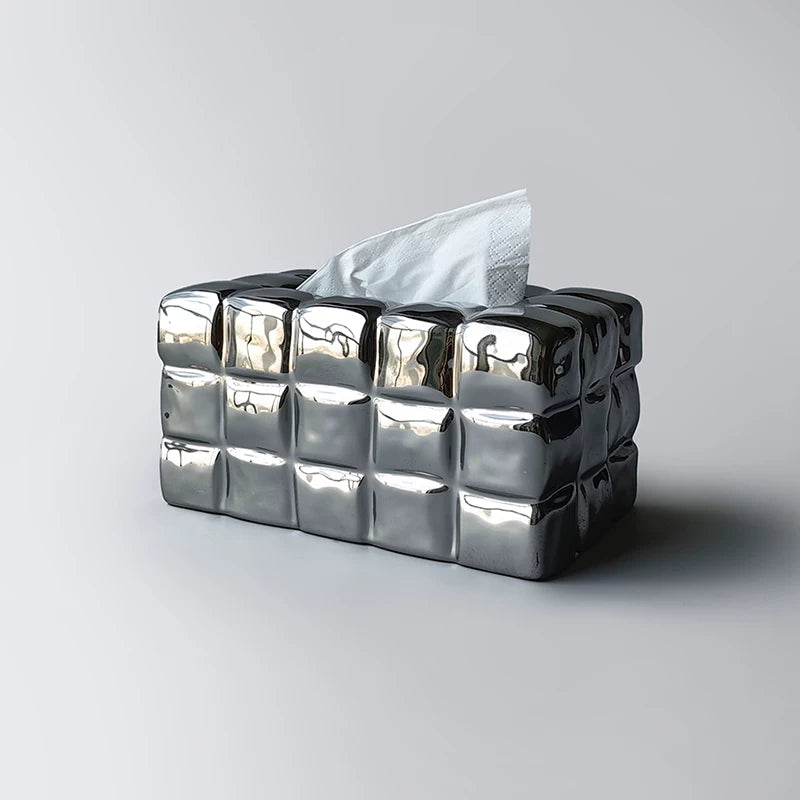 Artisan Ceramic Tissue Box Cover 0