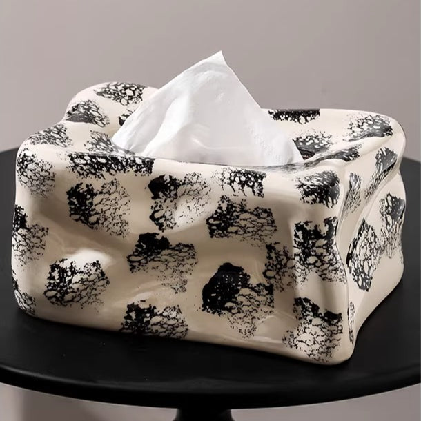 Artisan Ceramic Tissue Box Cover 1