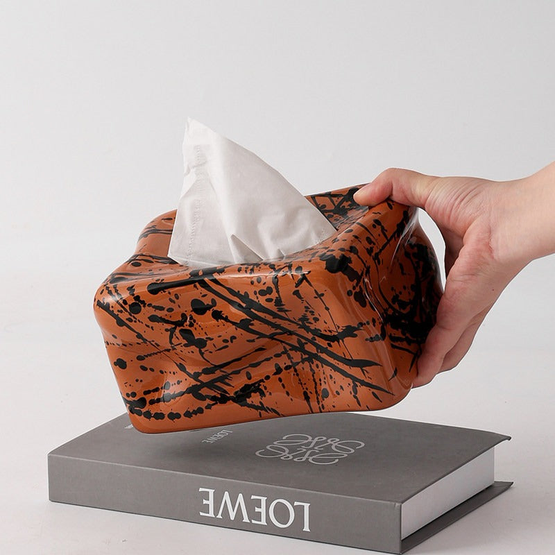 Artisan Ceramic Tissue Box Cover 1