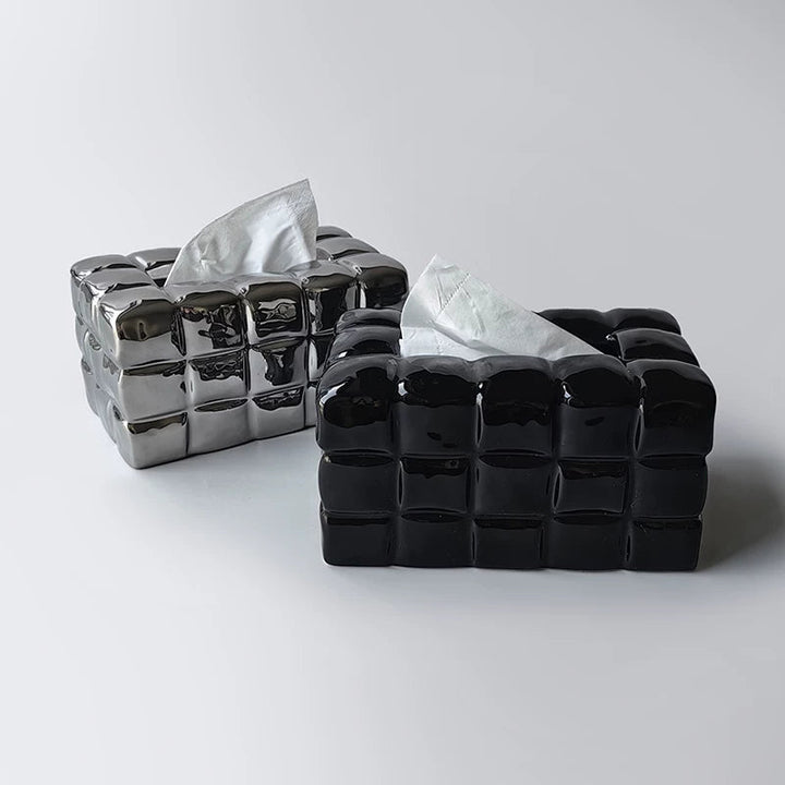 Artisan Ceramic Tissue Box Cover 1