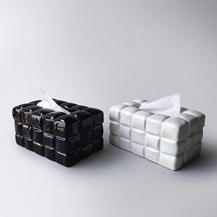 Artisan Ceramic Tissue Box Cover 2
