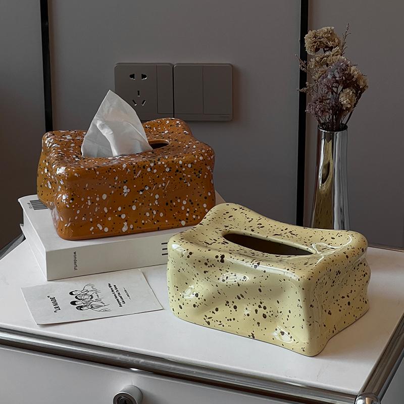 Artisan Ceramic Tissue Box Cover 3