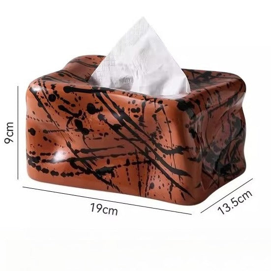 Artisan Ceramic Tissue Box Cover 3