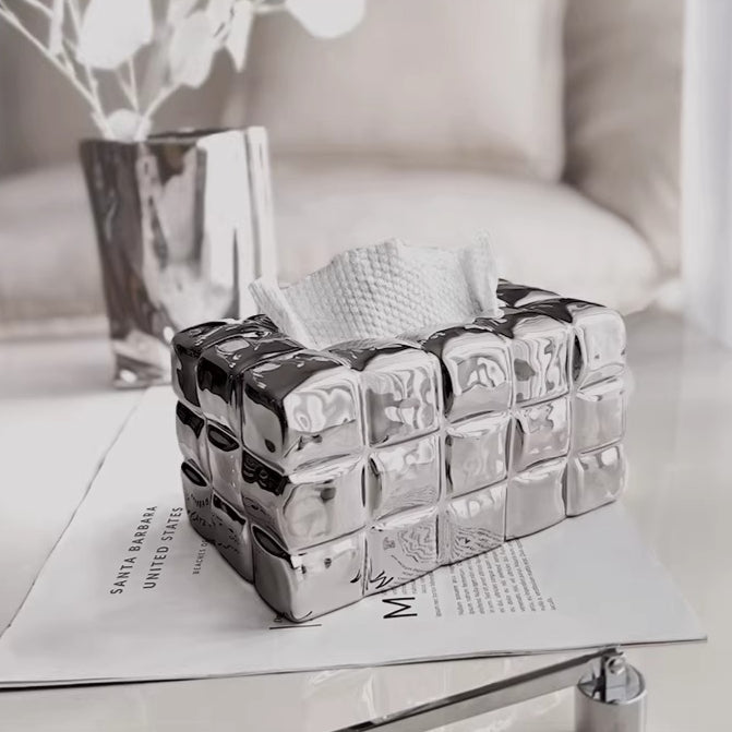Artisan Ceramic Tissue Box Cover 3