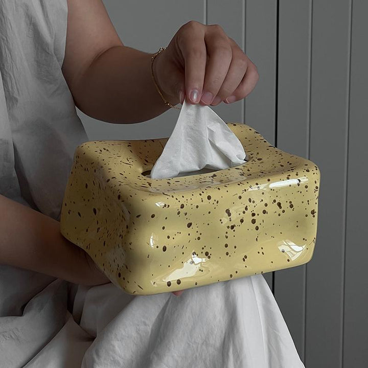 Artisan Ceramic Tissue Box Cover 4