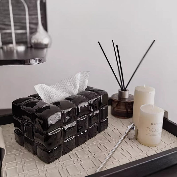 Artisan Ceramic Tissue Box Cover 4
