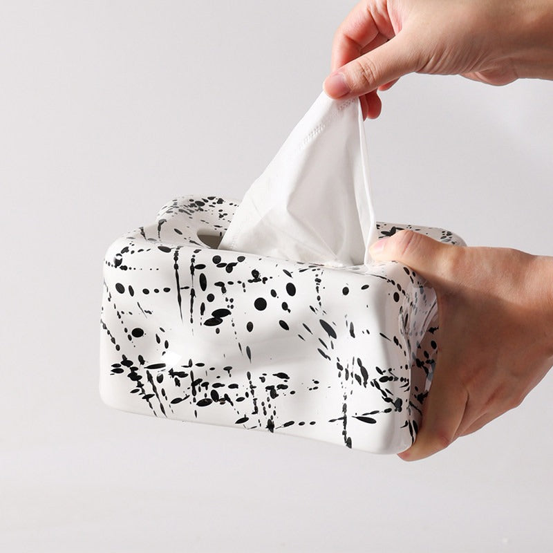 Artisan Ceramic Tissue Box Cover 4