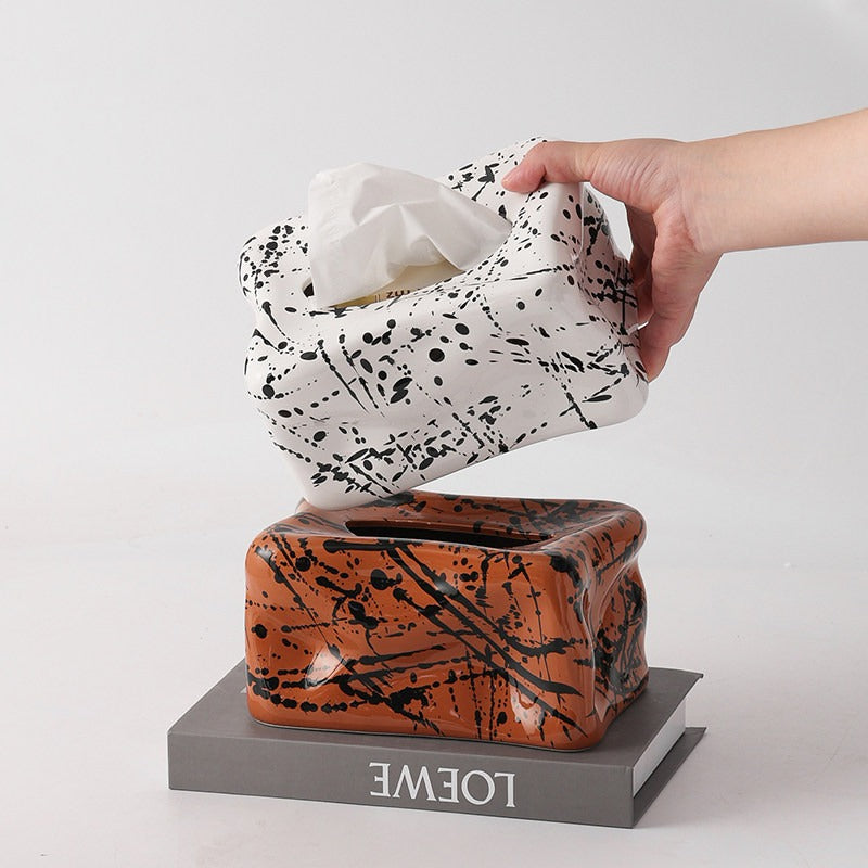 Artisan Ceramic Tissue Box Cover 5