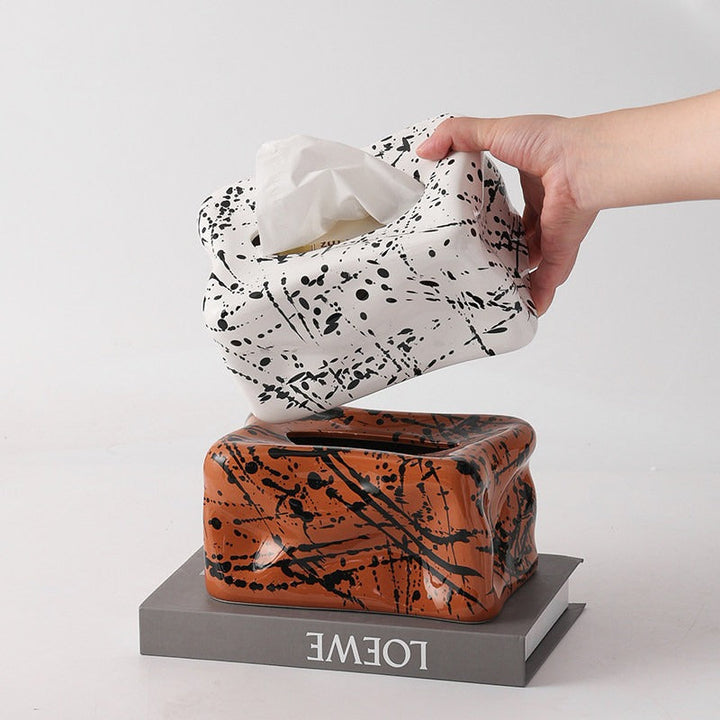 Artisan Ceramic Tissue Box Cover 5