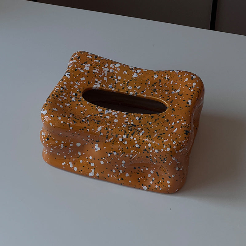 Artisan Ceramic Tissue Box Cover 6