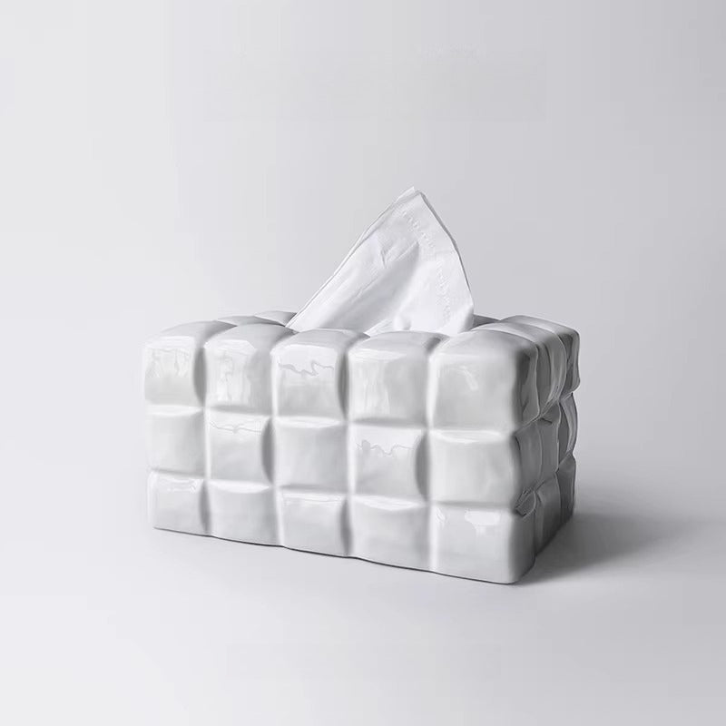 Artisan Ceramic Tissue Box Cover 6
