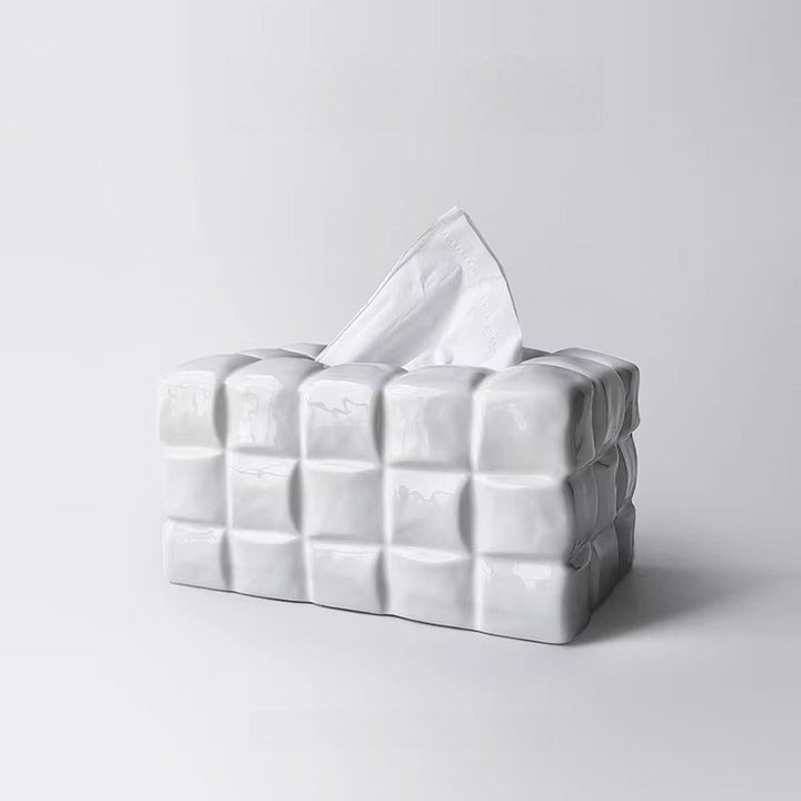 Artisan Ceramic Tissue Box Cover 6