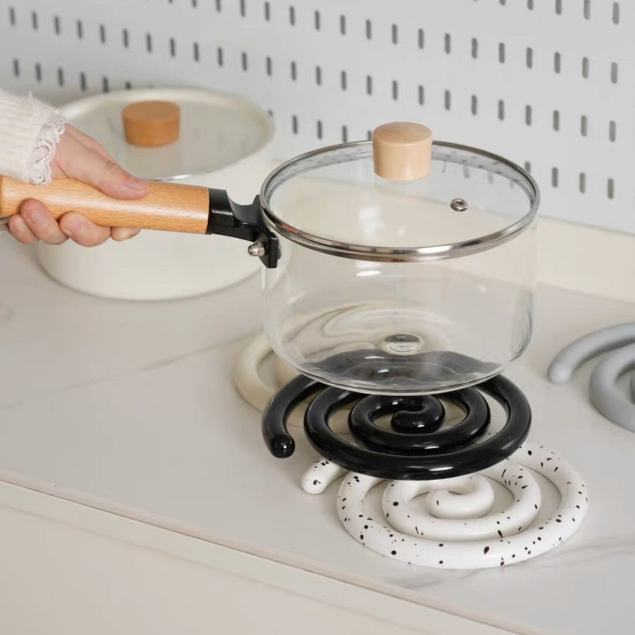Artisan Ceramic Trivet for Hot Dishes 4