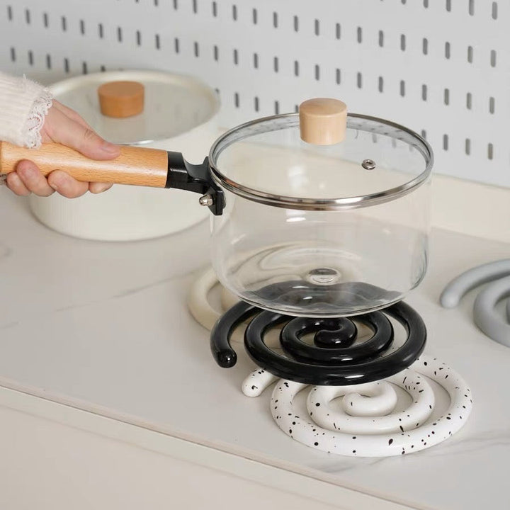 Artisan Ceramic Trivet for Hot Dishes 4