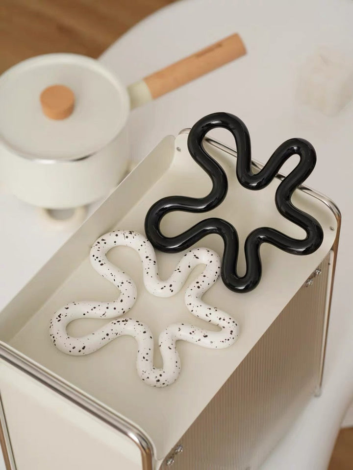 Artisan Ceramic Trivet for Hot Dishes 4