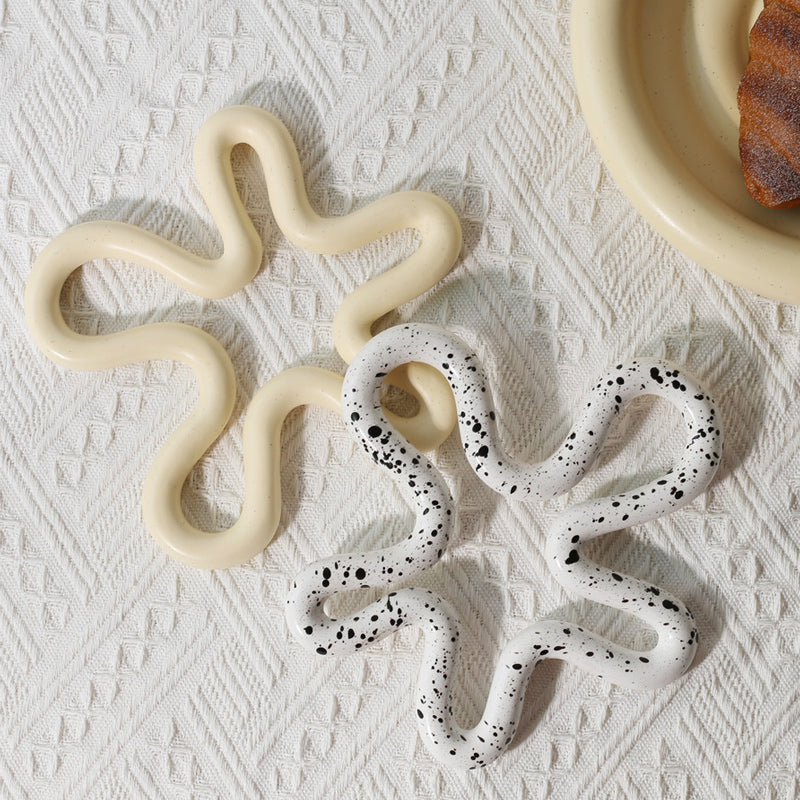 Artisan Ceramic Trivet for Hot Dishes 8