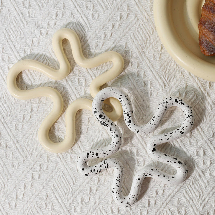 Artisan Ceramic Trivet for Hot Dishes 8