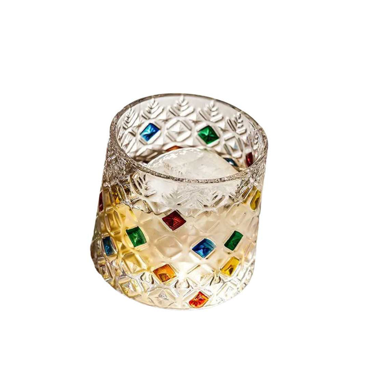 Artisan Crystal Whiskey Glasses with Coasters 1