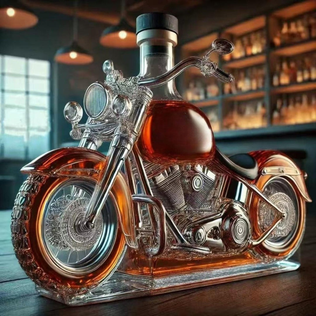 Artisan Glass Motorcycle Decanter 0